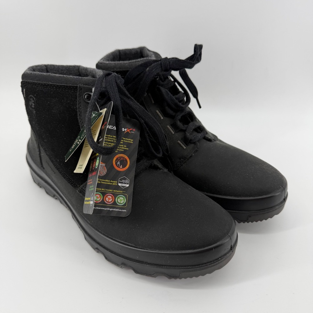 Kamik InceptionM Boots Mens 11 Black Waterproof HEAT-MX Insulated Winter Snow